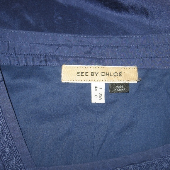 SEE BY CHLOE Silk Pullover Tunic Dress 8 - Picture 6 of 6